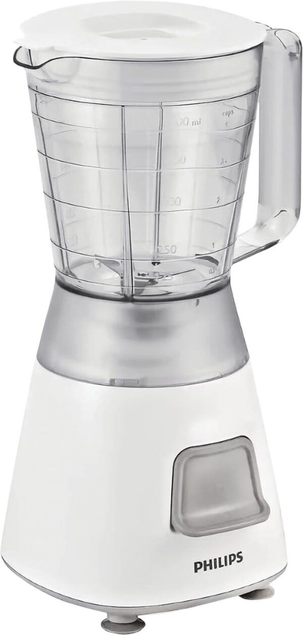 Philips HR2052 / 00 Daily Basic 450 W, blenderis, 1,25 l, 0 decibelu, plastmasas, balts 5