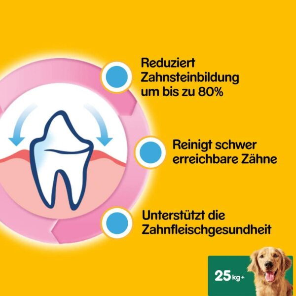 Pedigree DentaStix - Daily Oral Care, lielais iepakojums - 56 vienības (5-10 kg) 5