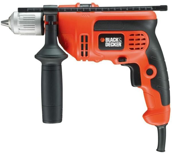 Black Decker KR714CRESK 710W Triecienurbjmašīna, maināma ātruma urbis ar āmuru 10