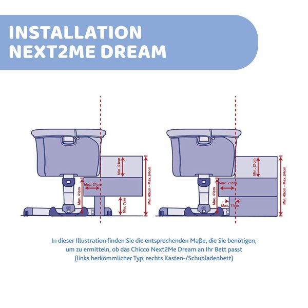 Chicco Next2Me Dream basete ar matraciņu, šūpoļu funkciju, nolokāmo sānu, regulējamu augstumu, sieta logu, 4 riteņiem un pārnēsāšanas somu - 0-6 mēneši, 9 kg 6