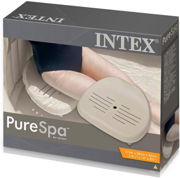 Intex PureSpa Whirlpool piederumi - plastmasas sēdeklis ar regulējamu augstumu - 47 x 36 x 22 cm - bēšs 4