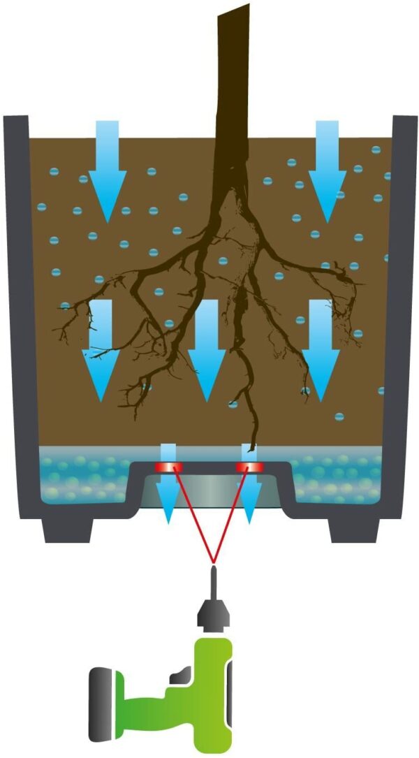 EDA Plastiques 13730 G.ANT SX1 Volcania kvadrātveida plastmasas pods, pelēka antracīta krāsā 40 x 40 x 40 cm 3