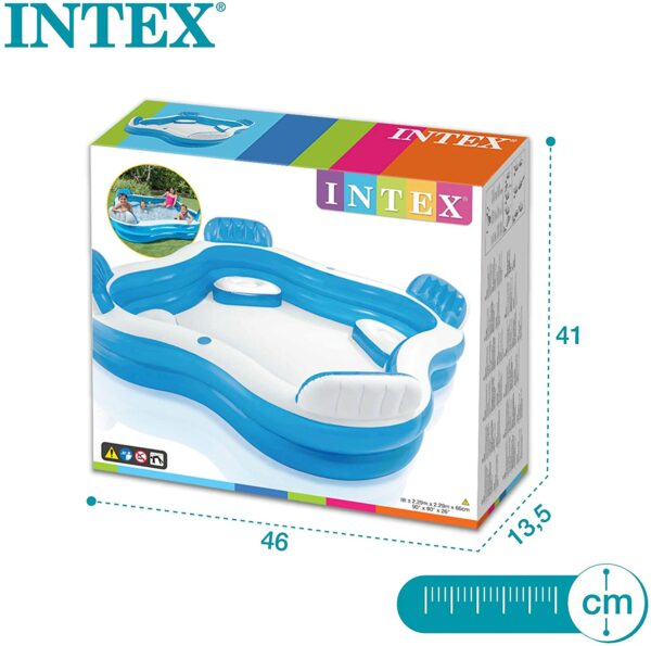 Intex 56475 - INTEX piepūšamais baseins ar sēdekļiem 229x229x66 cm - 990L 7