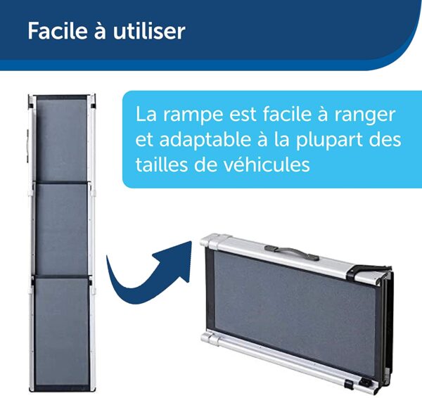 PetSafe Happy Ride kompakts teleskopisks uzbrauktuves rāmis suņiem - piemērots automašīnām, lieliem transportlīdzekļiem un 4x4 - izturīgs, viegls alumīnija rāmis, kas atbalsta jūsu mājdzīvniekus līdz 136 kg. 11
