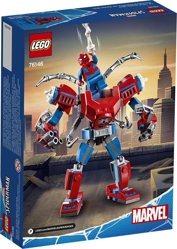 LEGO Marvel Spider-Man: Spider-Man Mech 76146 Bērnu supervaroņa konstruktors, rotaļu komplekts ar mehu un minifigūriņu, New 2020 (152 gabaliņi) 3