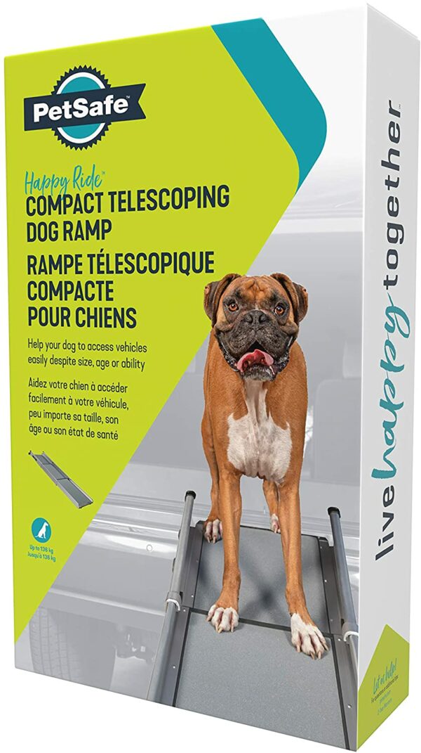 PetSafe Happy Ride kompakts teleskopisks uzbrauktuves rāmis suņiem - piemērots automašīnām, lieliem transportlīdzekļiem un 4x4 - izturīgs, viegls alumīnija rāmis, kas atbalsta jūsu mājdzīvniekus līdz 136 kg. 14