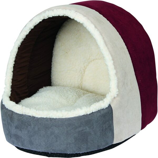 Kerbl 81271 Amelie cuddly den, 35 x 33 x 32 cm, bordo/antracīta krāsā 1