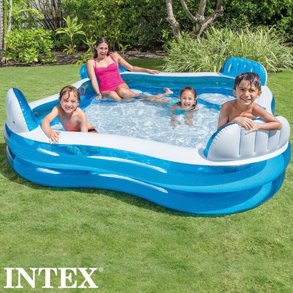 Intex 56475 - INTEX piepūšamais baseins ar sēdekļiem 229x229x66 cm - 990L 2