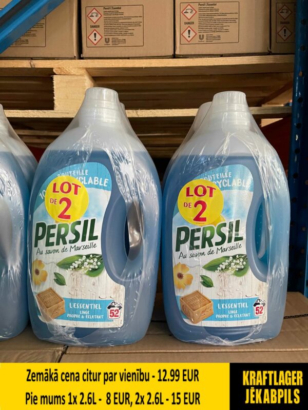 1x PERSIL L'Essentiel 2,6L - šķidrais veļas mazgāšanas līdzeklis 2